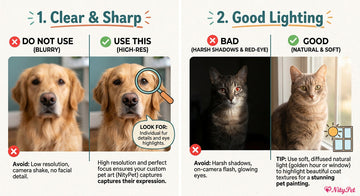 How to Pick the Perfect Photo for Your Custom Pet Art!
