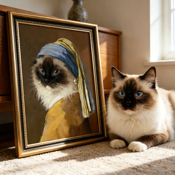 Custom Pet Famous Painting Portrait