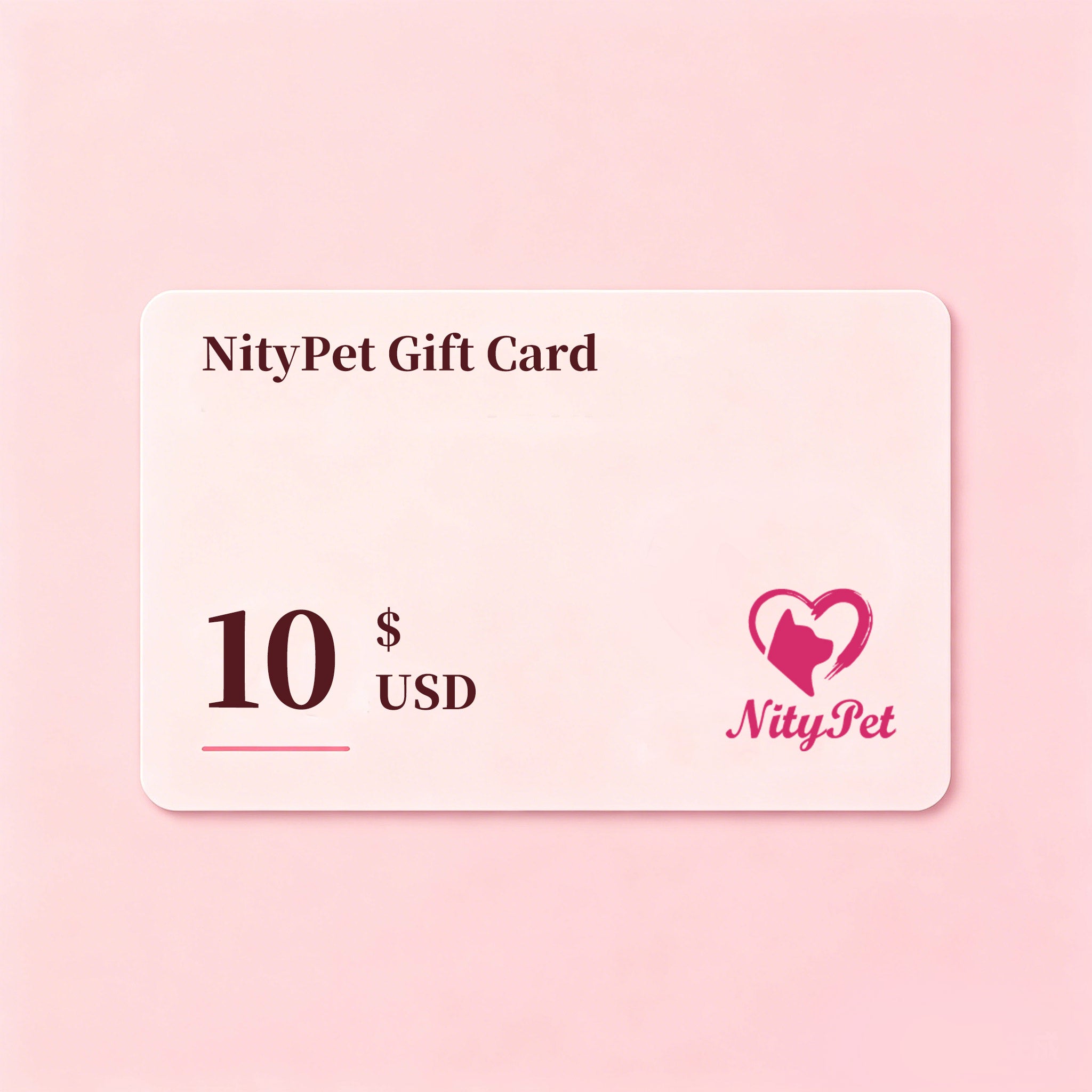 NityPet Gift Card - last minute pet lover gifts