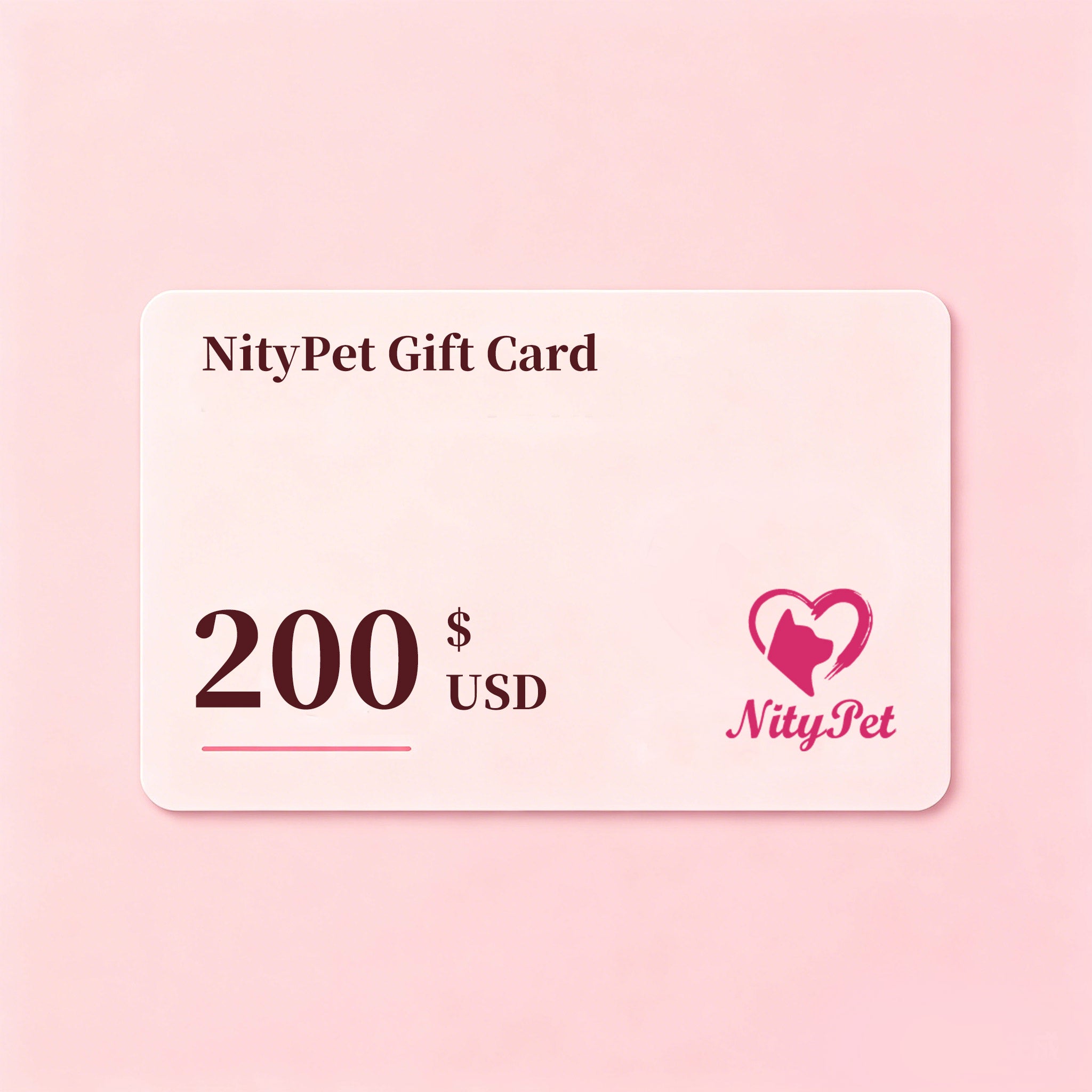 NityPet Gift Card - last minute pet lover gifts